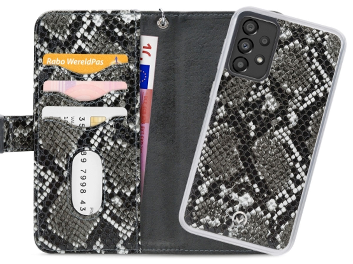 Mobilize 2in1 Zipper Case Black Snake - Samsung Galaxy A33 hoesje