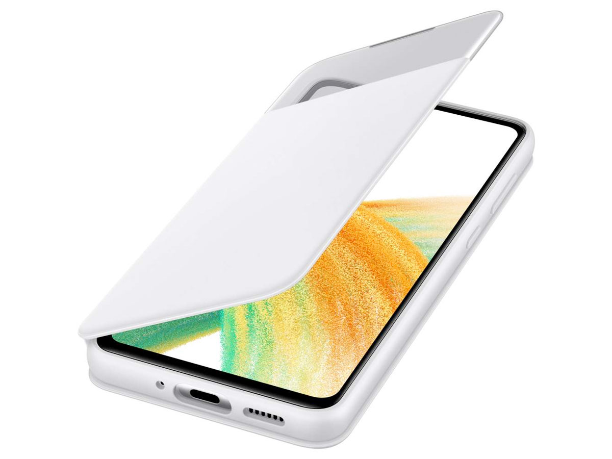 Samsung Galaxy A33 S-View Wallet Hoesje Wit (EF-EA336PW)