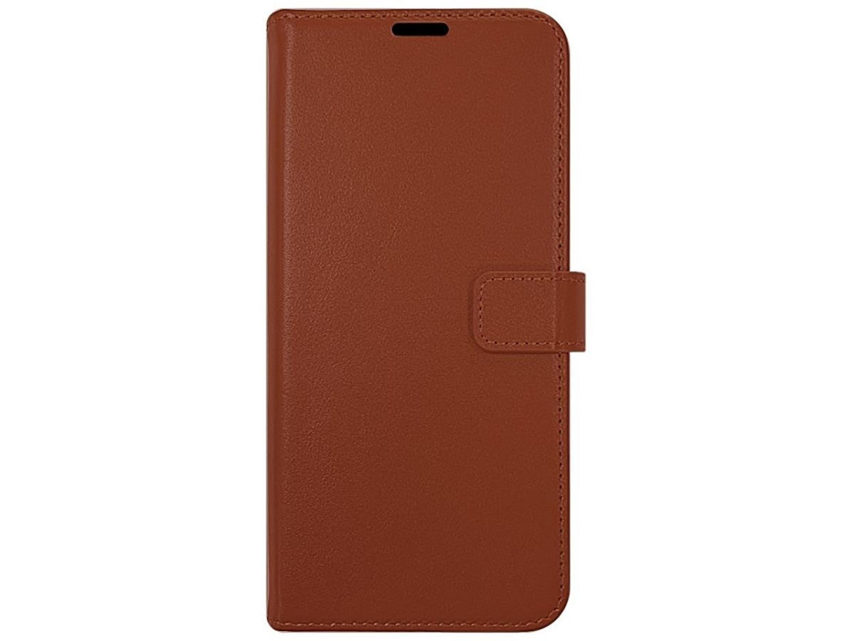 Valenta Leather Bookcase Bruin - Samsung Galaxy A33 hoesje