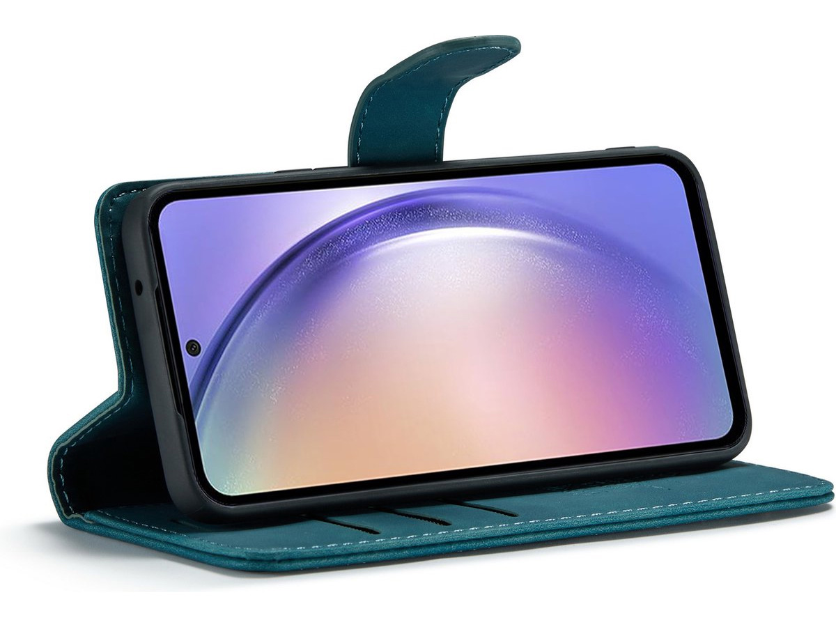 CaseMe 2in1 Magnetic Bookcase Groen - Samsung Galaxy A34 Hoesje