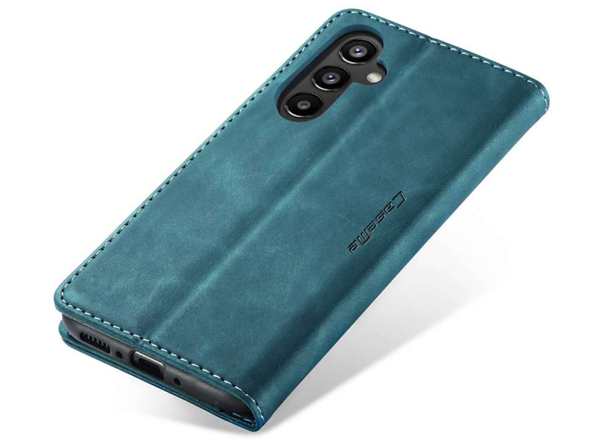 CaseMania Vintage Slim Bookcase Groen - Samsung Galaxy A34 hoesje