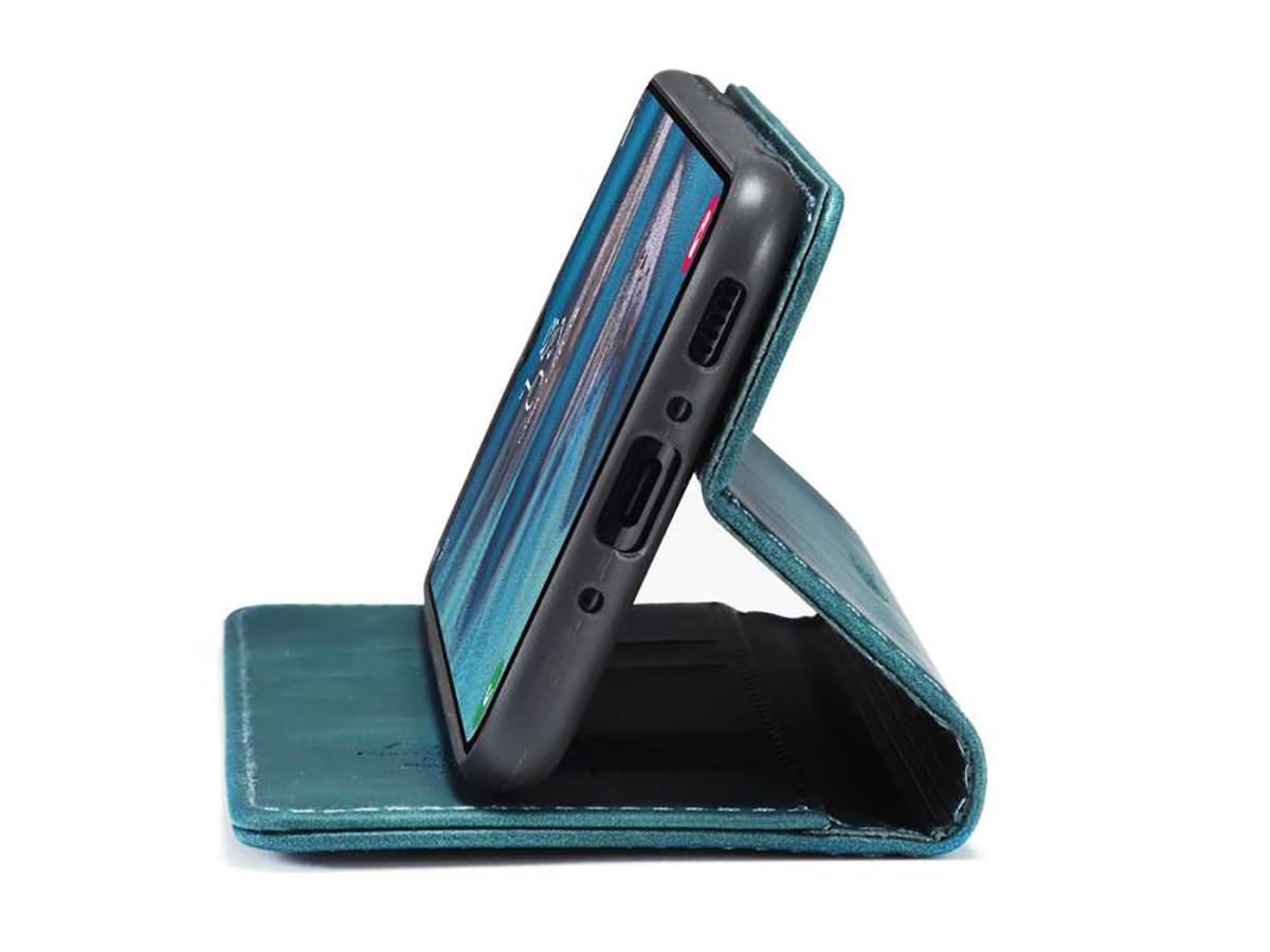 CaseMania Vintage Slim Bookcase Groen - Samsung Galaxy A34 hoesje