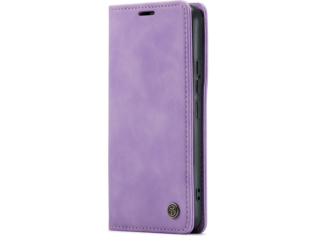 CaseMania Vintage Slim Bookcase Lila Paars - Samsung Galaxy A34 hoesje