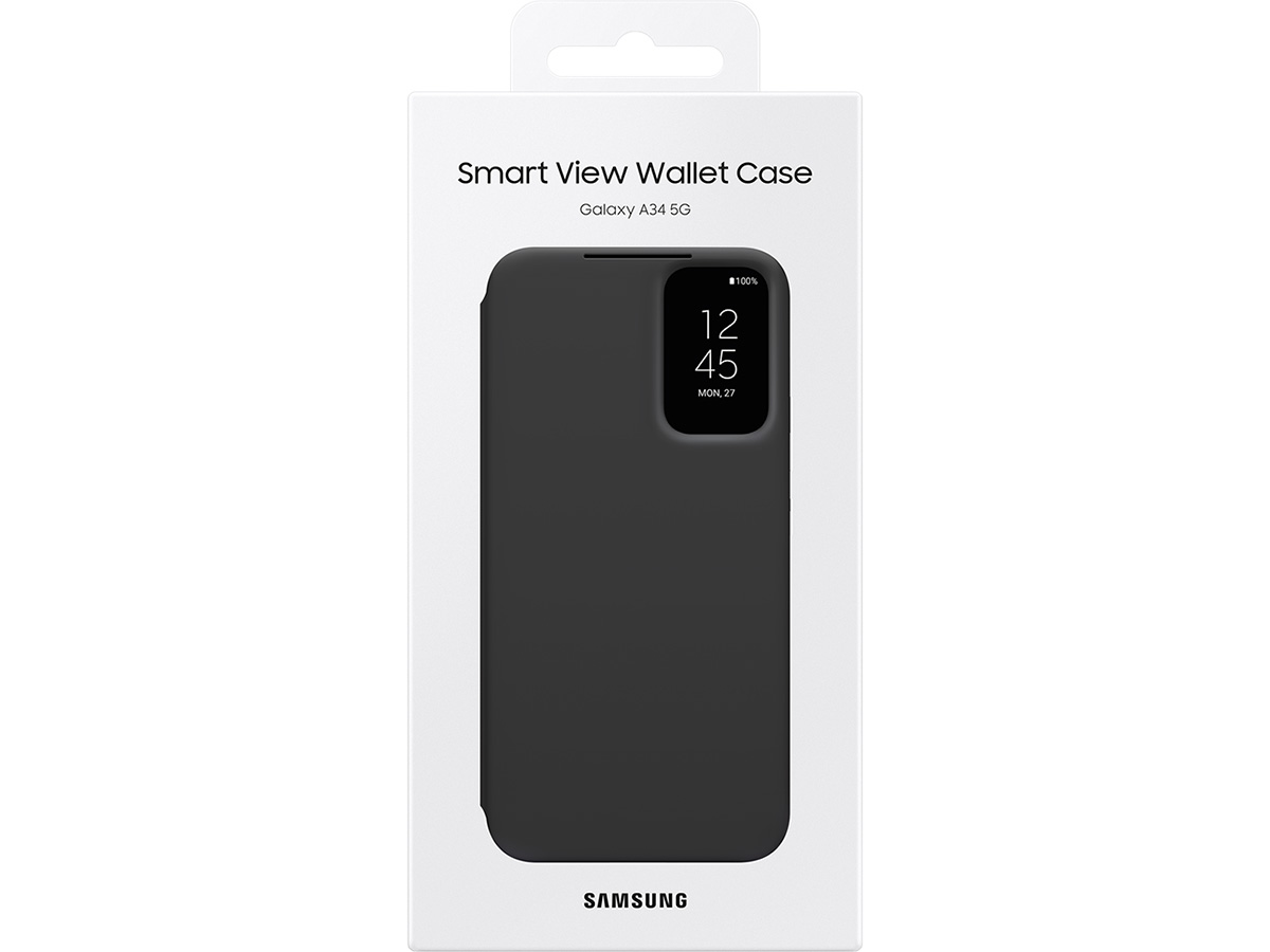 Samsung Galaxy A34 Smart View Wallet Case Zwart (EF-ZA346CB)