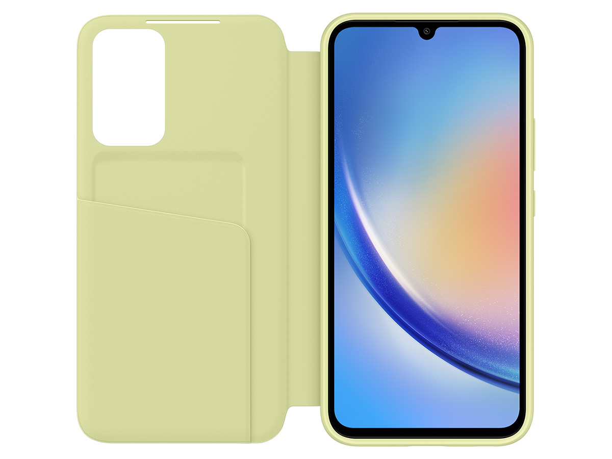 Samsung Galaxy A34 Smart View Wallet Case Lime (EF-ZA346CG)