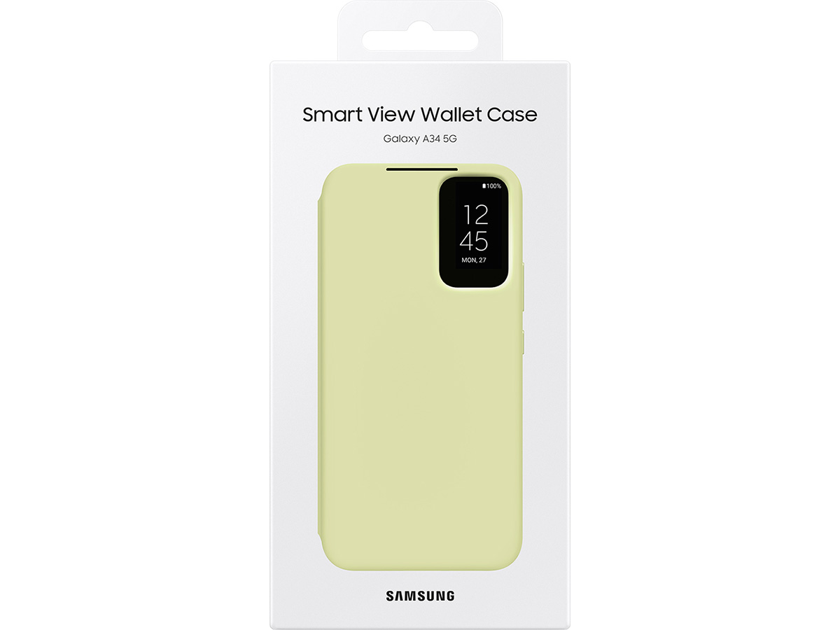 Samsung Galaxy A34 Smart View Wallet Case Lime (EF-ZA346CG)