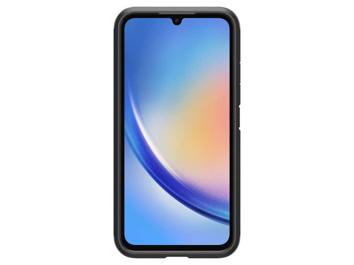 Spigen Tough Armor Case Zwart - Samsung Galaxy A34 Hoesje