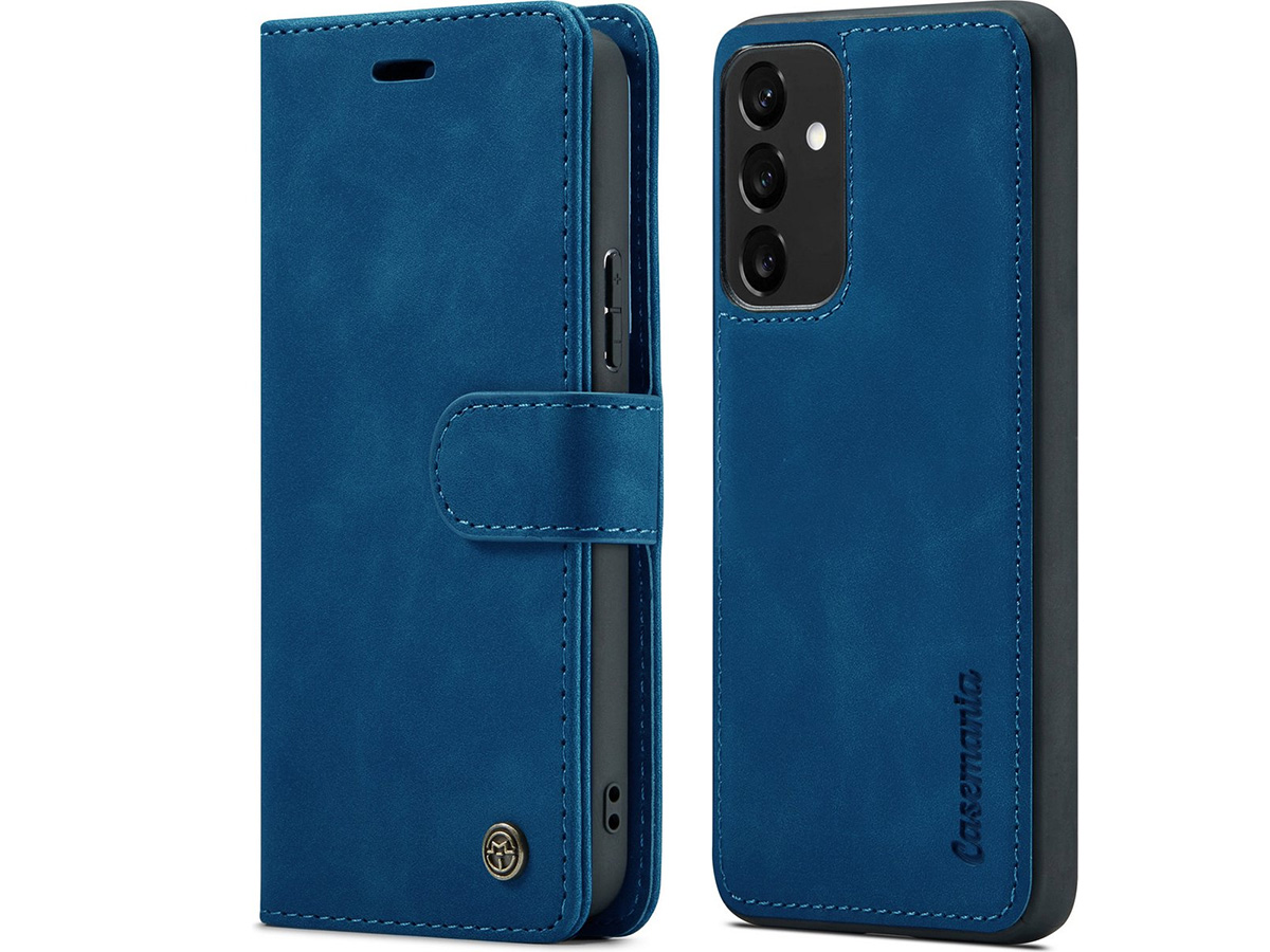 CaseMania 2in1 Magnetic Bookcase Donkerblauw - Samsung Galaxy A35 Hoesje