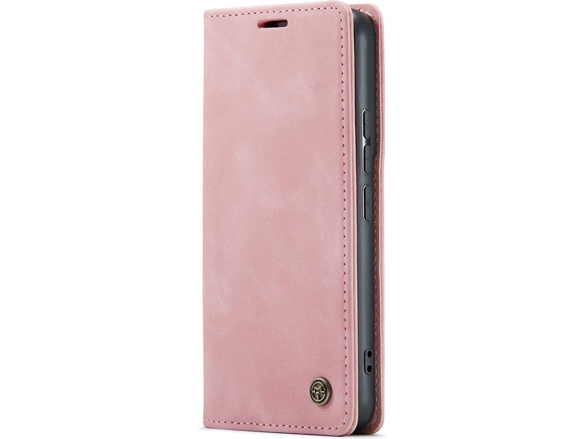 CaseMania Vintage Slim Bookcase Roze - Samsung Galaxy A35 hoesje