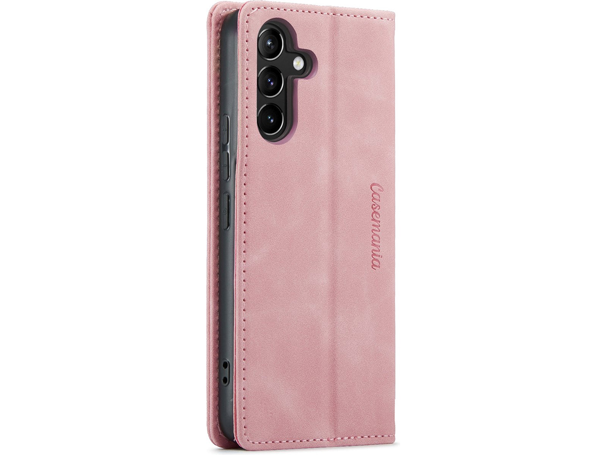 CaseMania Vintage Slim Bookcase Roze - Samsung Galaxy A35 hoesje