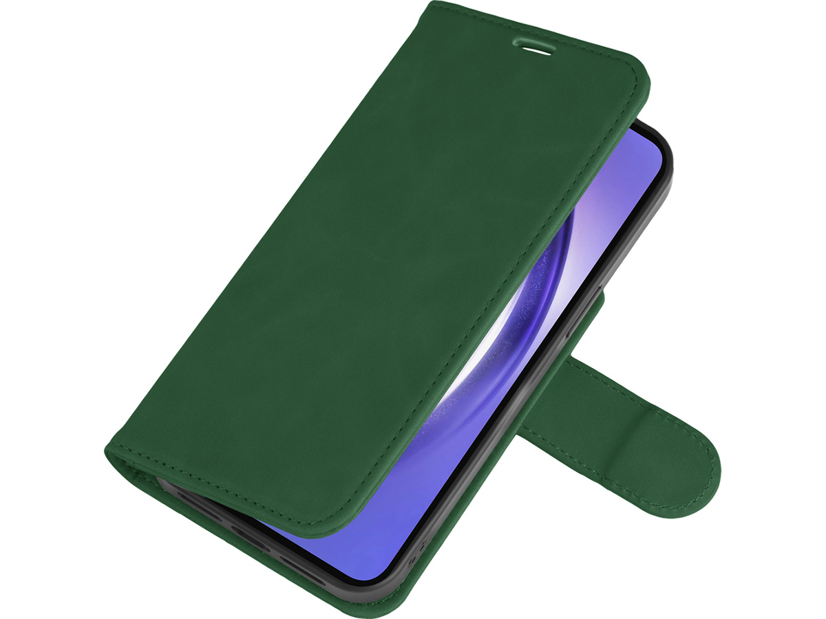 Just in Case Magnetic 2-in-1 Wallet Folio Groen - Samsung Galaxy A35 hoesje