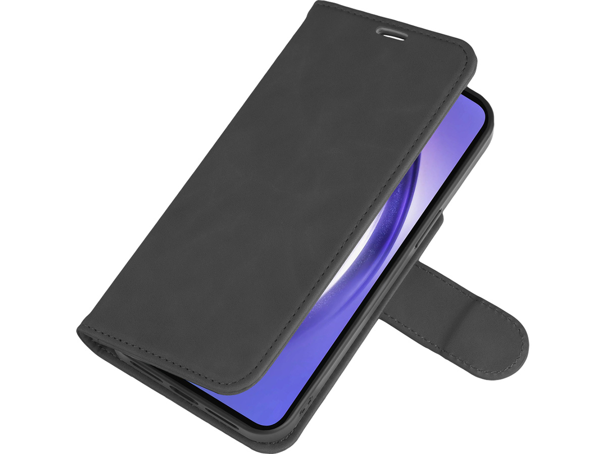 Just in Case Magnetic 2-in-1 Wallet Folio Zwart - Samsung Galaxy A35 hoesje