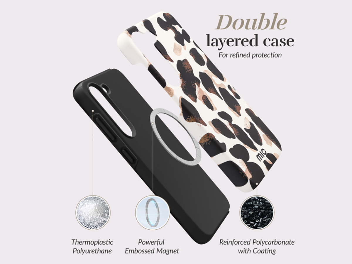 MIO Leopard Magsafe Case - Samsung Galaxy A35 Hoesje