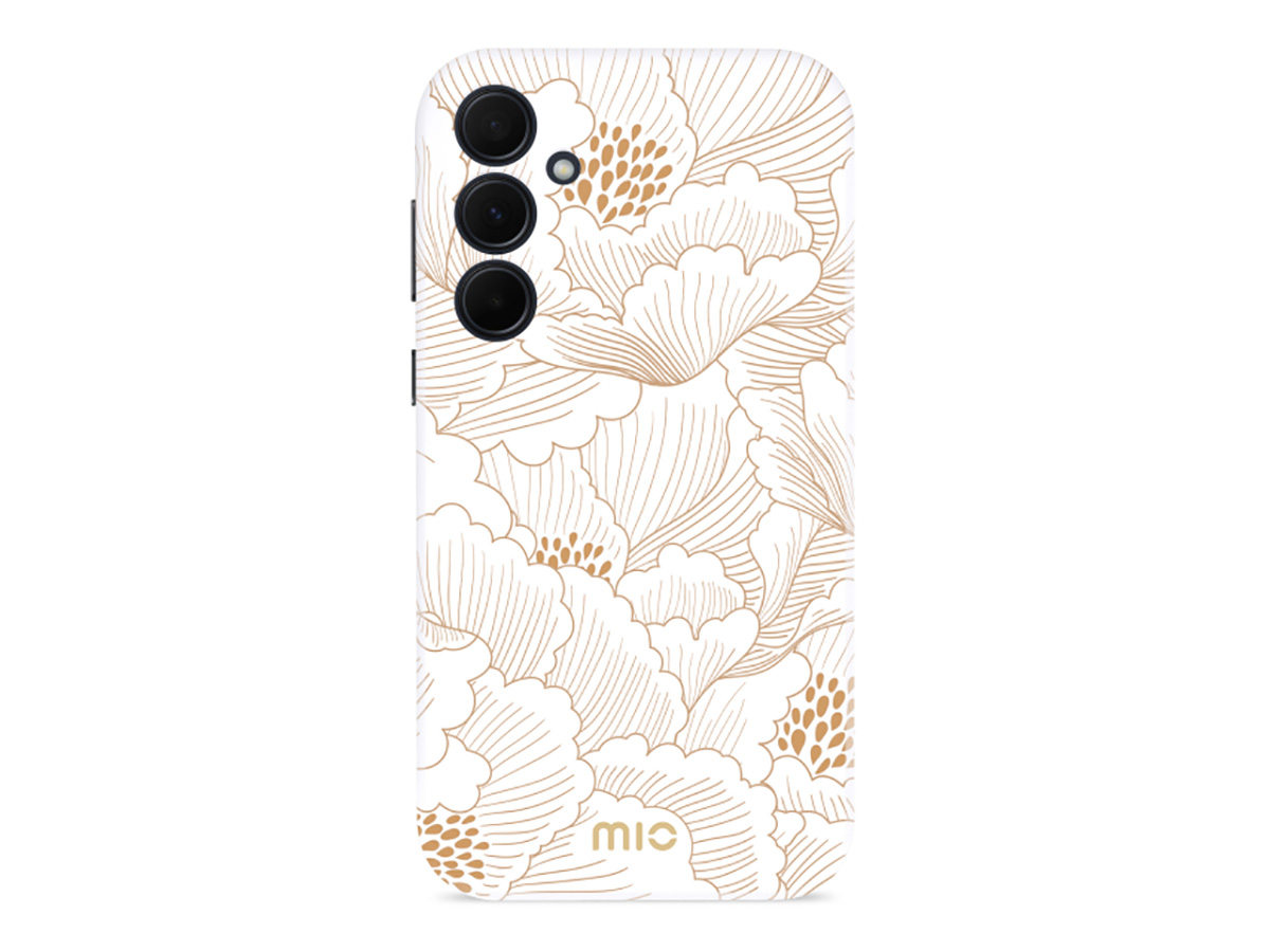 MIO White Roses Magsafe Case - Samsung Galaxy A35 Hoesje