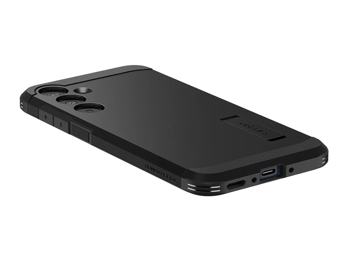 Spigen Tough Armor Case Zwart - Samsung Galaxy A35 Hoesje