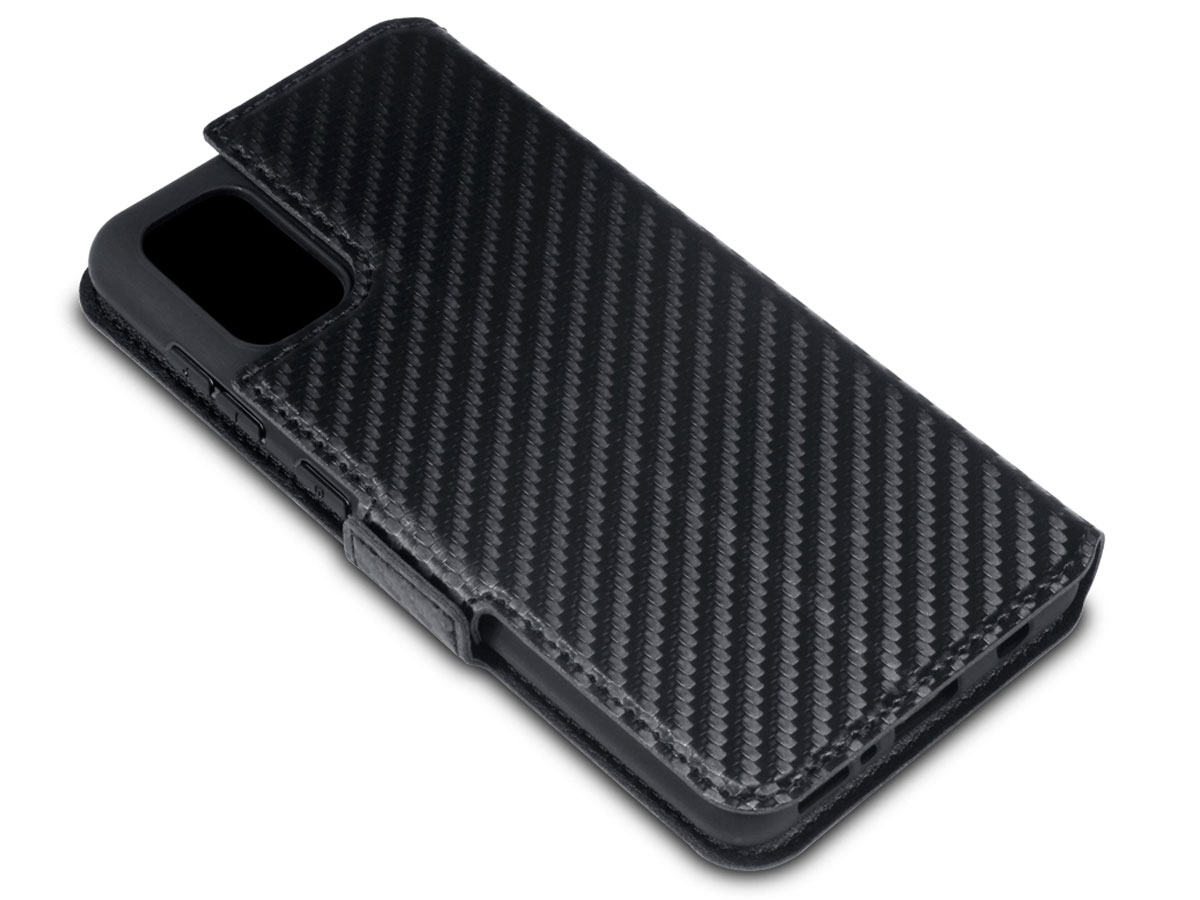 CaseBoutique Slim Bookcase Carbon - Samsung Galaxy A41 hoesje