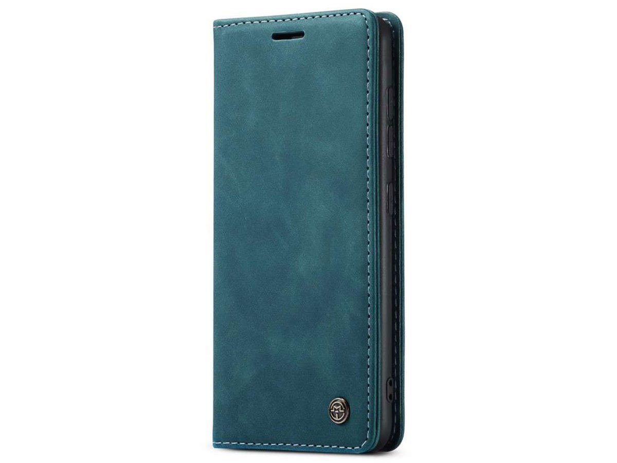 CaseMe Vintage BookCase Blauw - Samsung Galaxy A42 hoesje