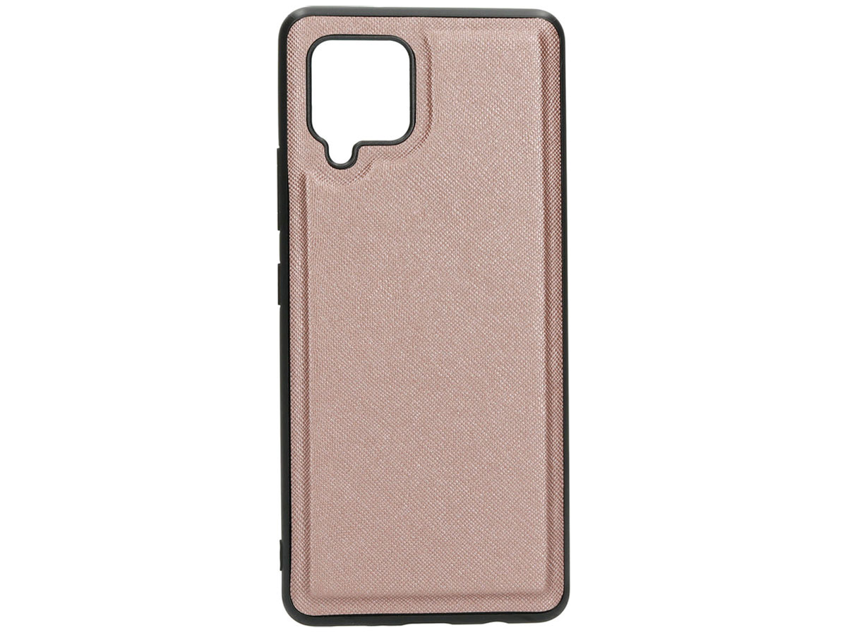 Casetastic Saffiano 2in1 Clutch Case Rosé - Samsung Galaxy A42 hoesje