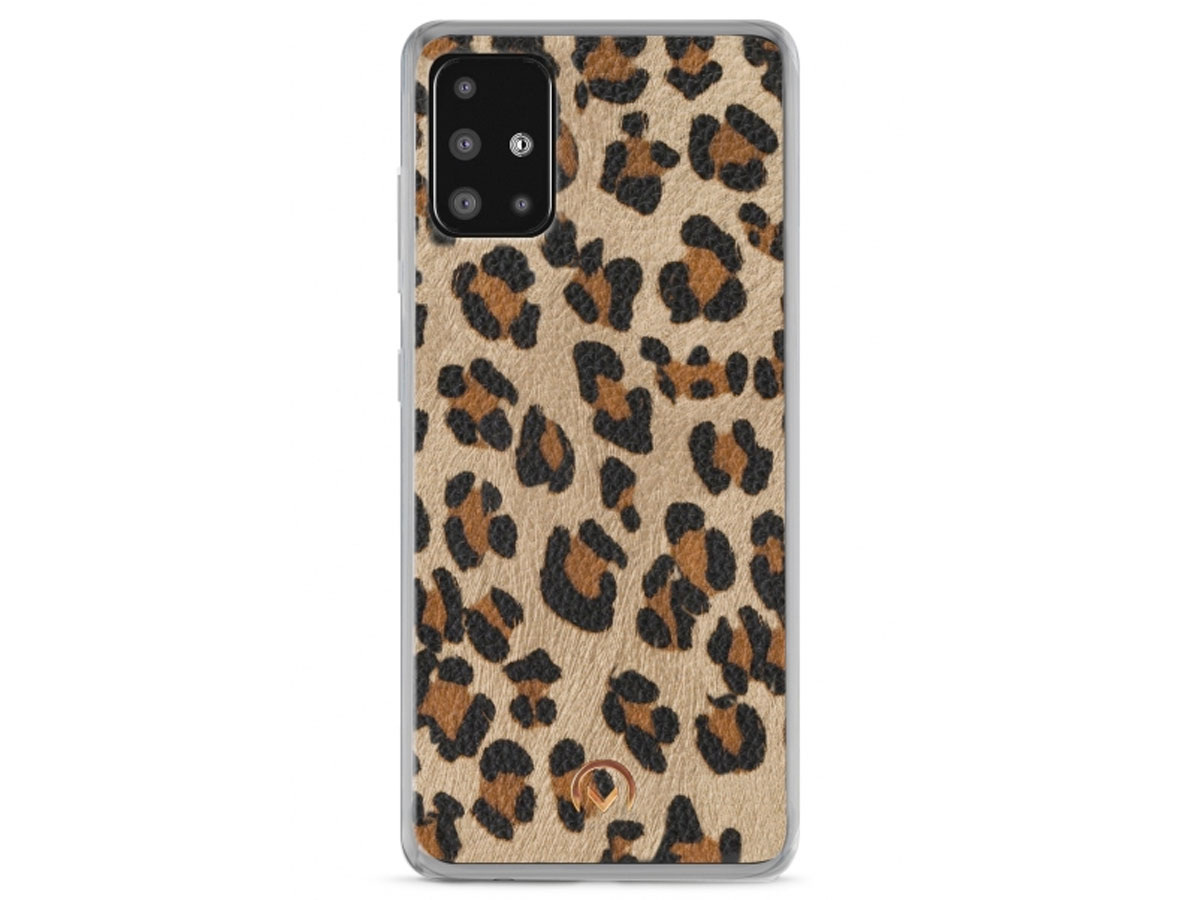 Mobilize Elegant Magnet Clutch Green Leopard - Samsung Galaxy A51 Hoesje