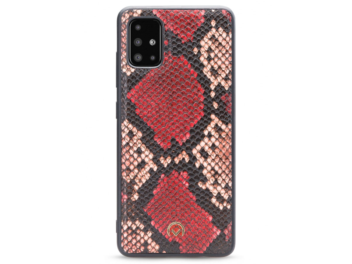 Mobilize Elegant Magnet Clutch Red Snake - Samsung Galaxy A51 Hoesje