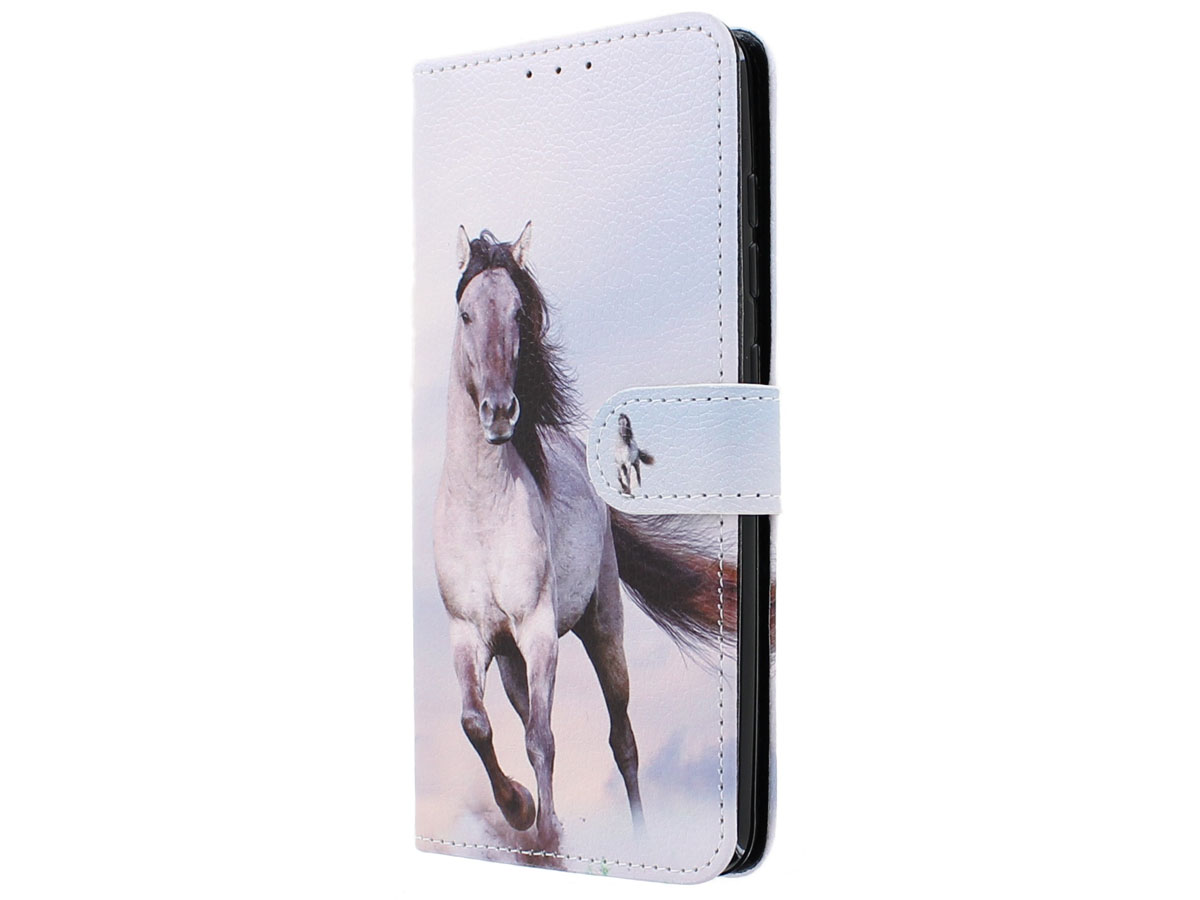 Book Case Mapje Paarden - Samsung Galaxy A51 hoesje