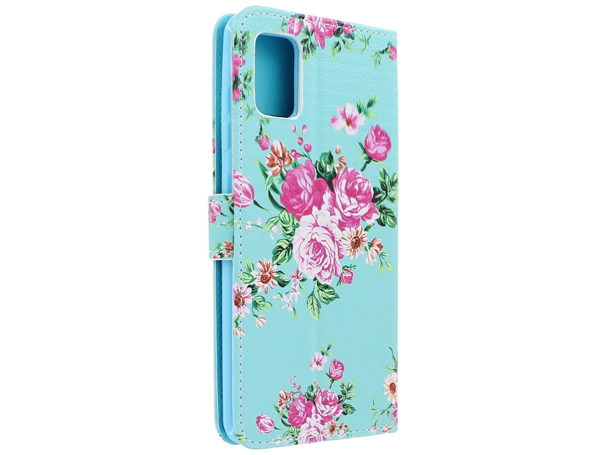 Book Case Mapje Floral Bloemen - Samsung Galaxy A51 hoesje