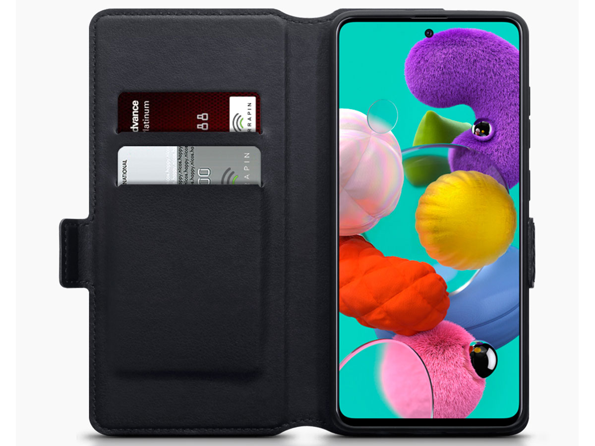 CaseBoutique Slim Bookcase Carbon - Samsung Galaxy A41 hoesje