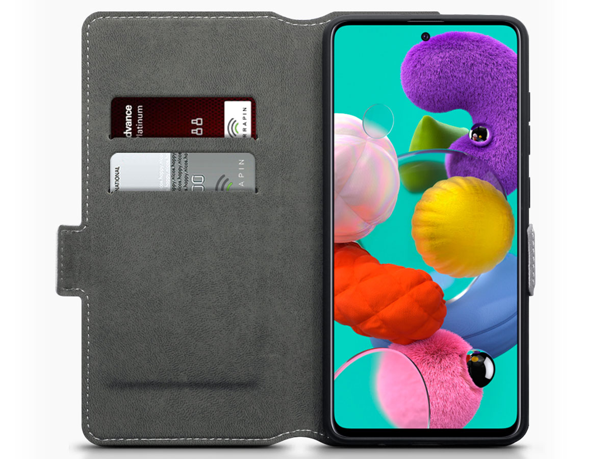 CaseBoutique Slim Bookcase Grijs - Samsung Galaxy A41 hoesje