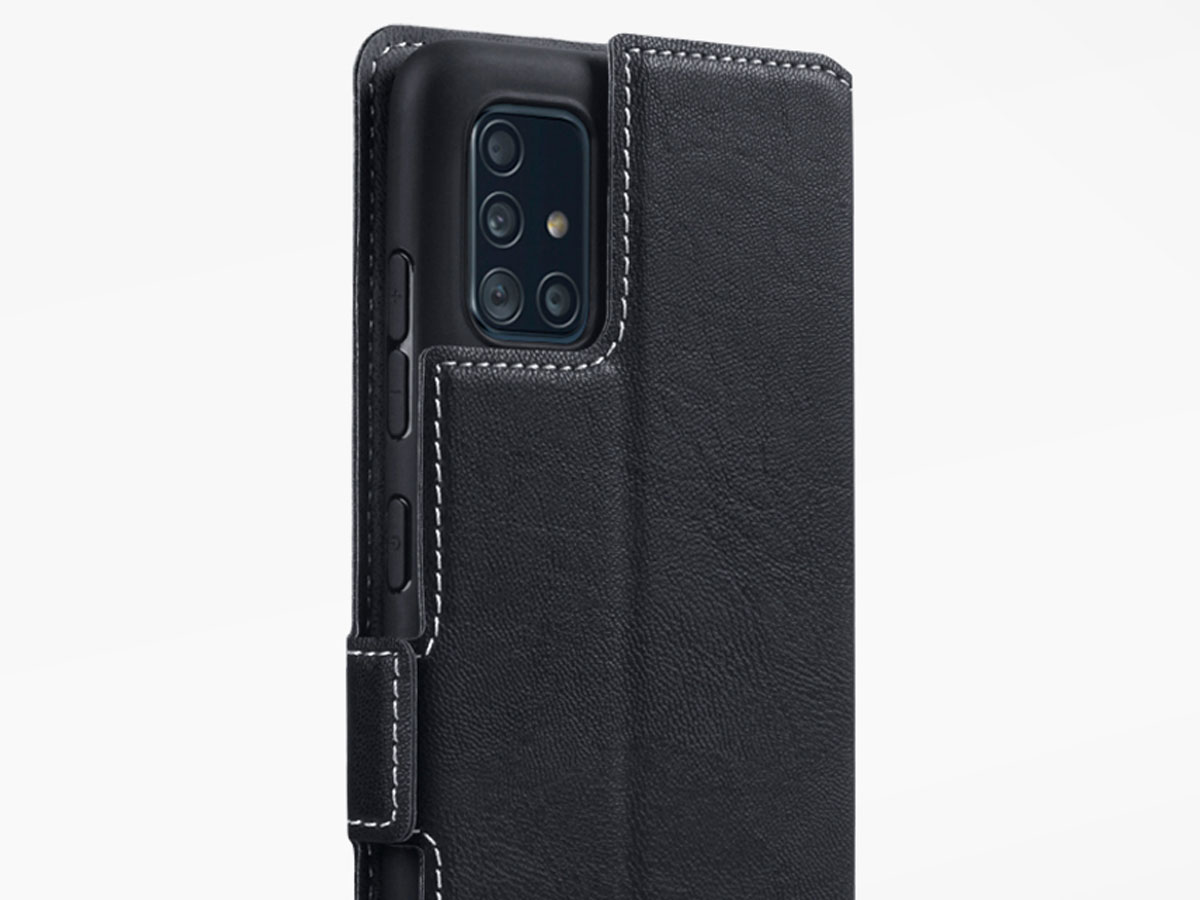 CaseBoutique Slim Bookcase Zwart - Samsung Galaxy A51 hoesje