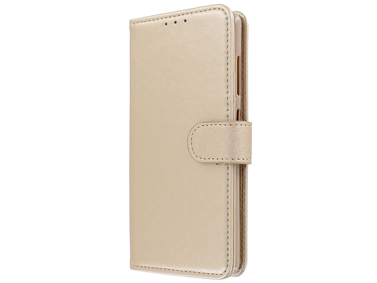 Book Case Deluxe Goud - Samsung Galaxy A51 hoesje