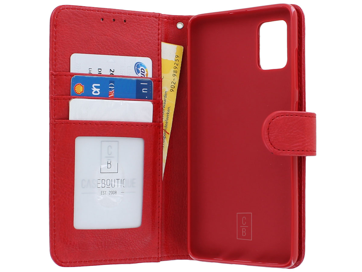 Book Case Deluxe Rood - Samsung Galaxy A51 hoesje