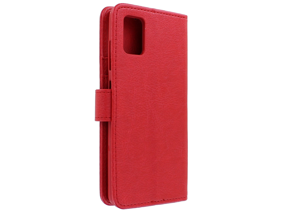 Book Case Deluxe Rood - Samsung Galaxy A51 hoesje