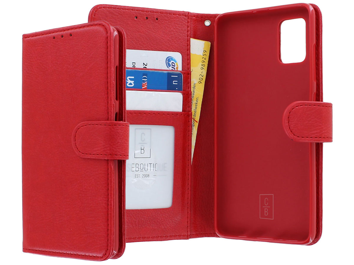 Book Case Deluxe Rood - Samsung Galaxy A51 hoesje