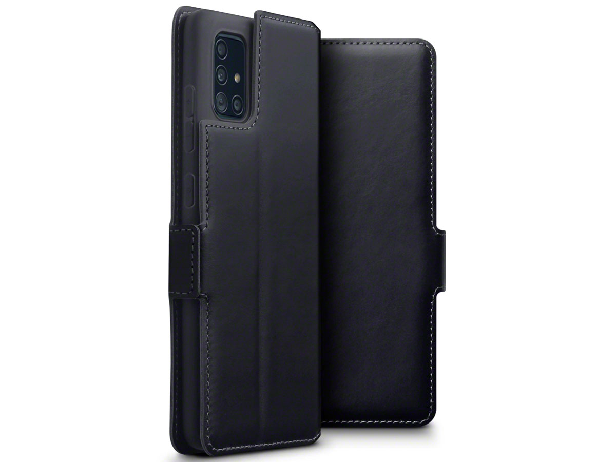 CaseBoutique Slim Bookcase Zwart Leer - Samsung Galaxy A51 hoesje