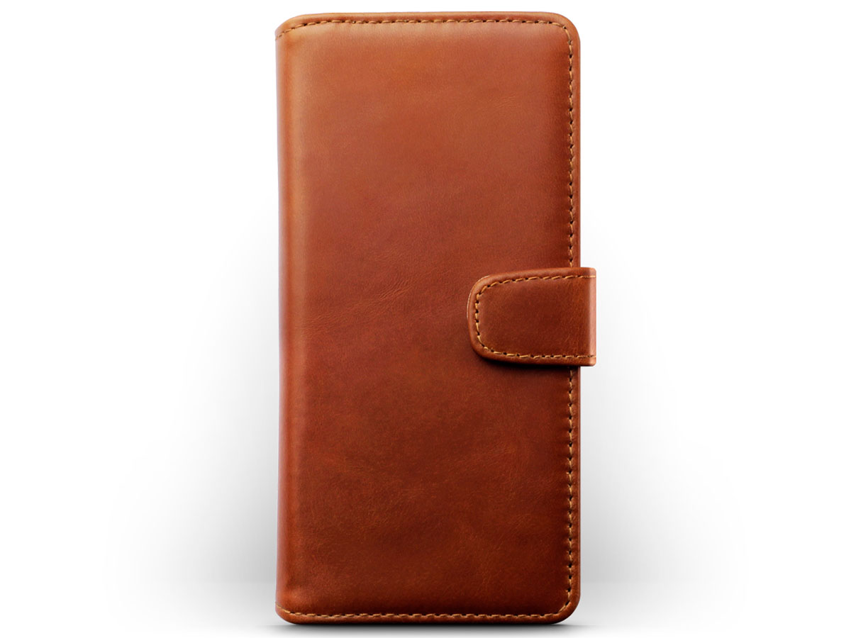 CaseBoutique Wallet Case Cognac Leer - Samsung Galaxy A51 hoesje
