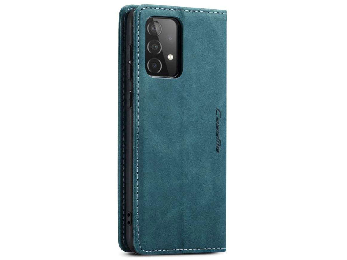 CaseMe Vintage BookCase Blauw - Samsung Galaxy A52/A52s hoesje