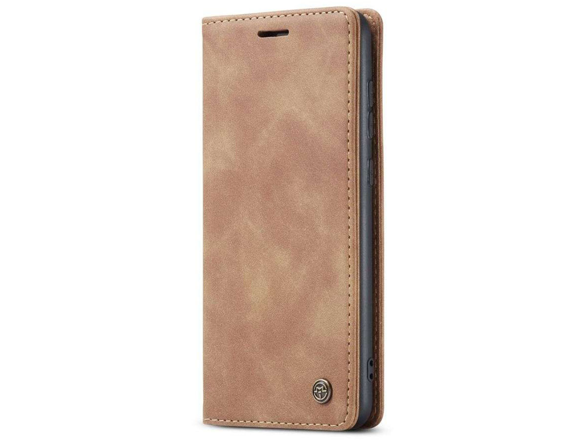 CaseMe Vintage BookCase Tan - Samsung Galaxy A52/A52s hoesje