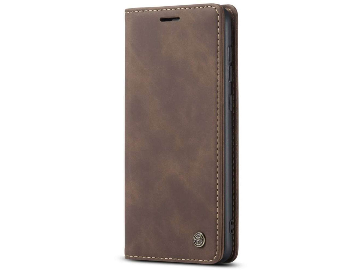 CaseMe Vintage BookCase Bruin - Samsung Galaxy A53 hoesje