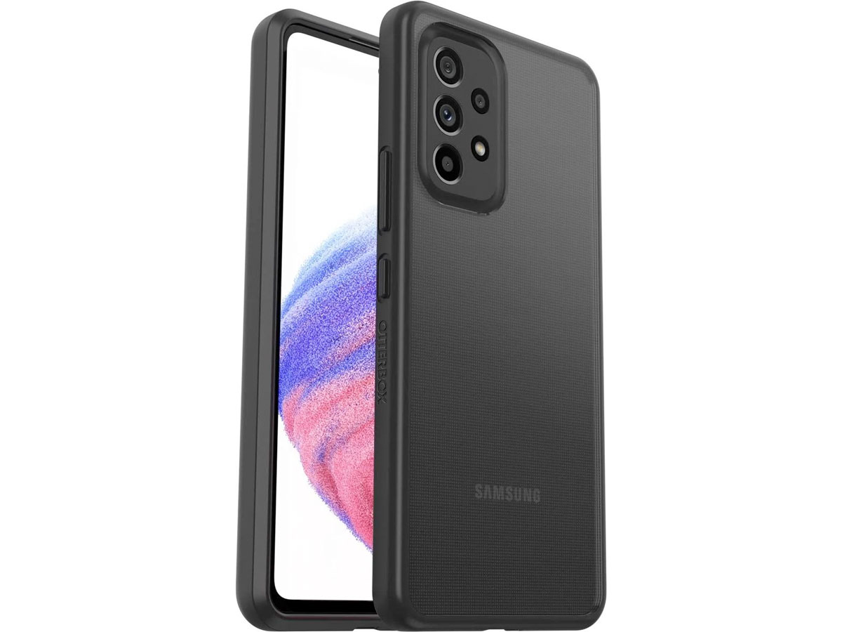 Otterbox React Rugged Case Zwart - Samsung Galaxy A53 hoesje