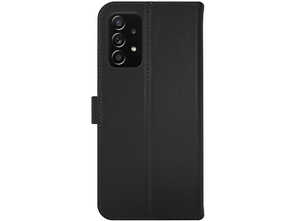 Valenta Leather Bookcase Zwart - Samsung Galaxy A53 hoesje