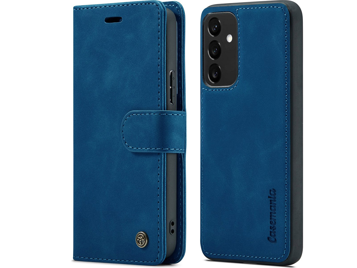 CaseMe 2in1 Magnetic Bookcase Donkerblauw - Samsung Galaxy A54 Hoesje