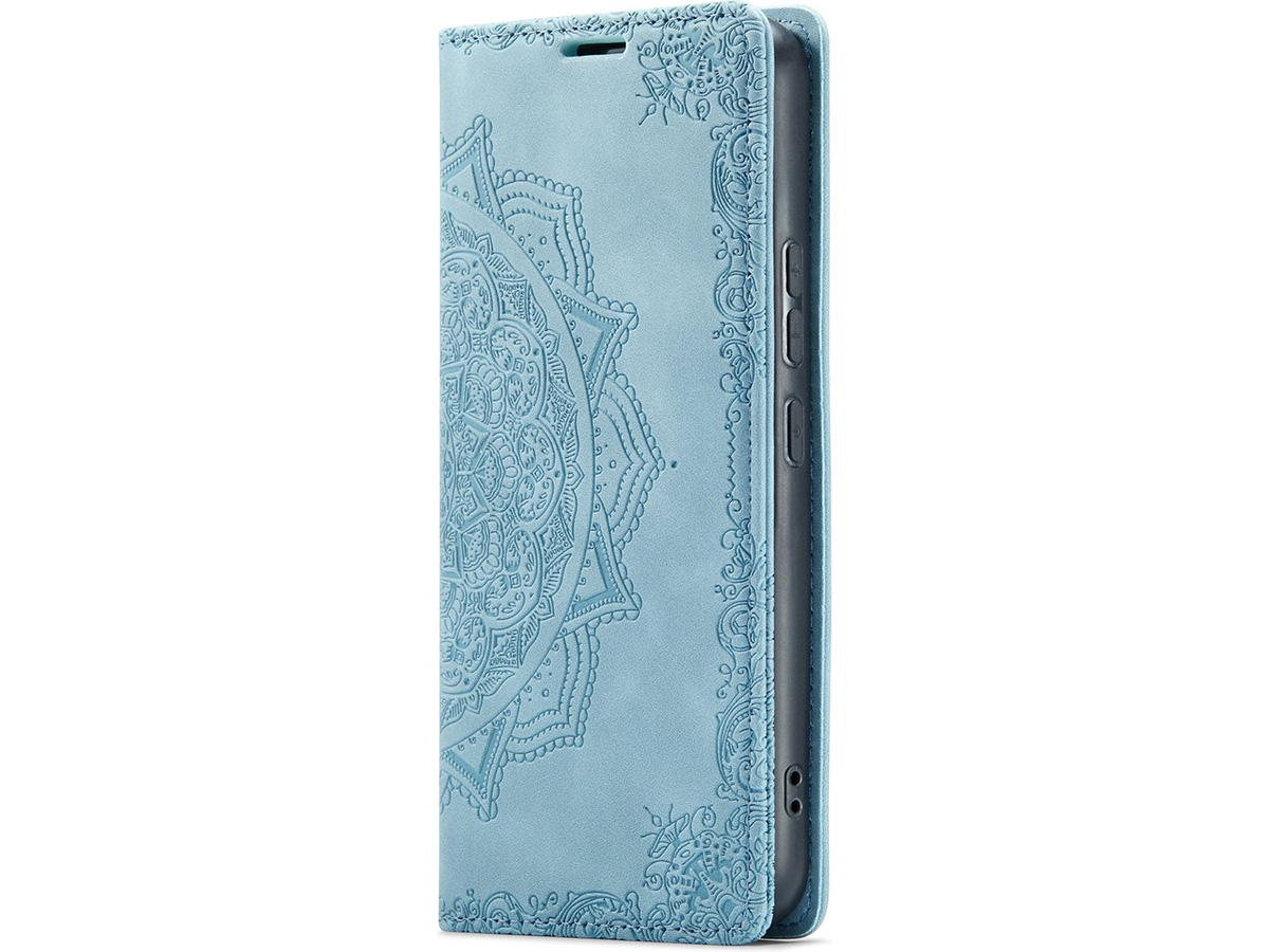 CaseMania Mandala BookCase Aqua - Samsung Galaxy A54 hoesje