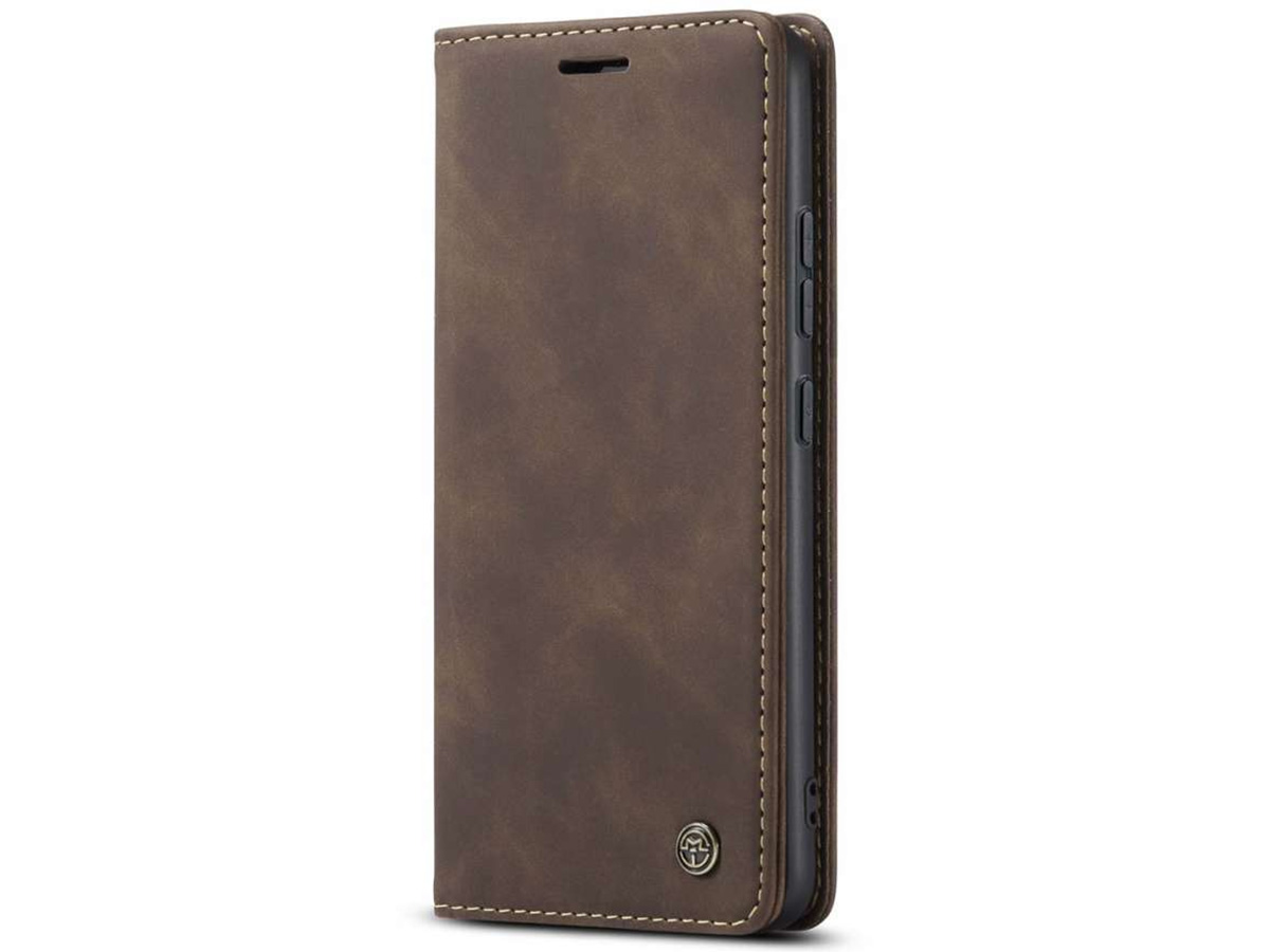 CaseMania Vintage Slim Bookcase Bruin - Samsung Galaxy A54 hoesje