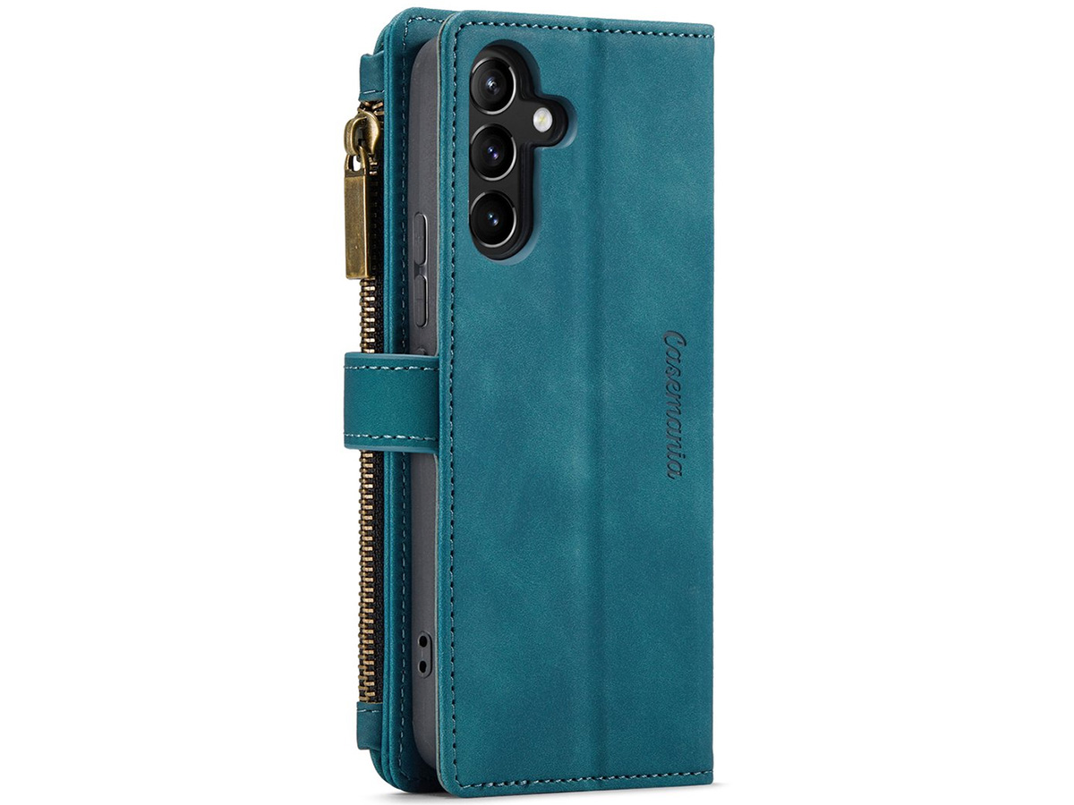 CaseMania Ritsvak Wallet Case Groen - Samsung Galaxy A54 Hoesje