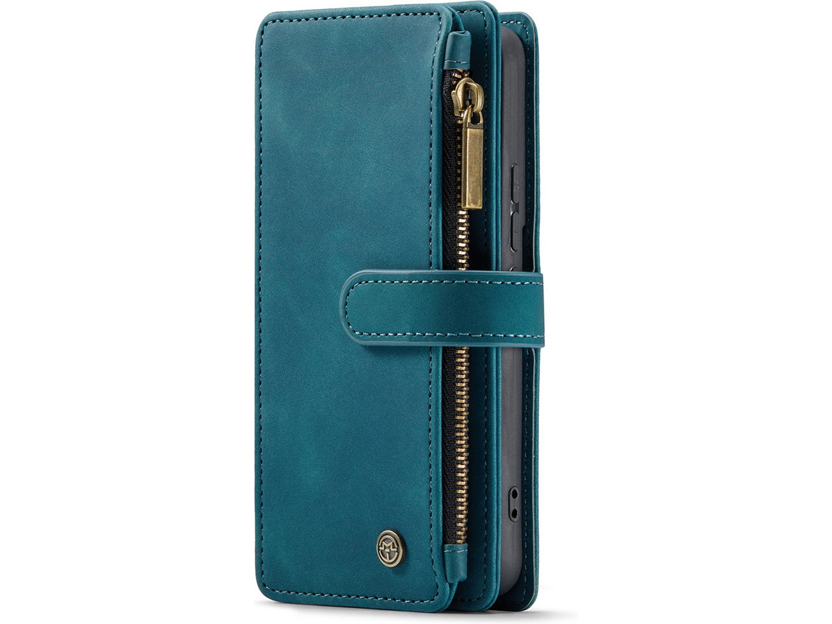 CaseMania Ritsvak Wallet Case Groen - Samsung Galaxy A54 Hoesje