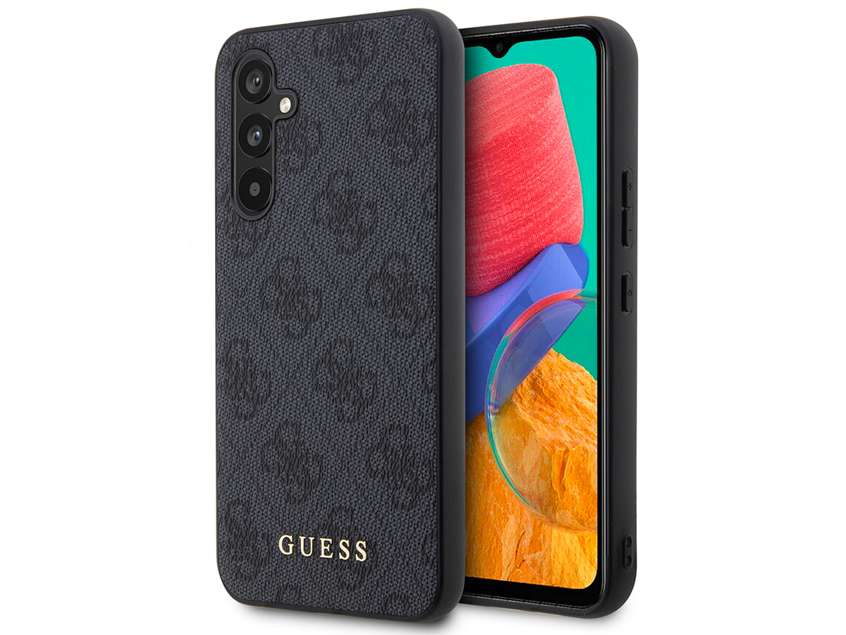 Guess 4G Monogram Case Grijs - Samsung Galaxy A54 hoesje