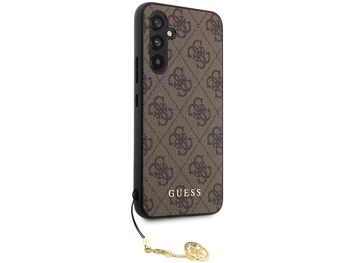 Guess Monogram Charm Case Bruin - Samsung Galaxy A54 hoesje