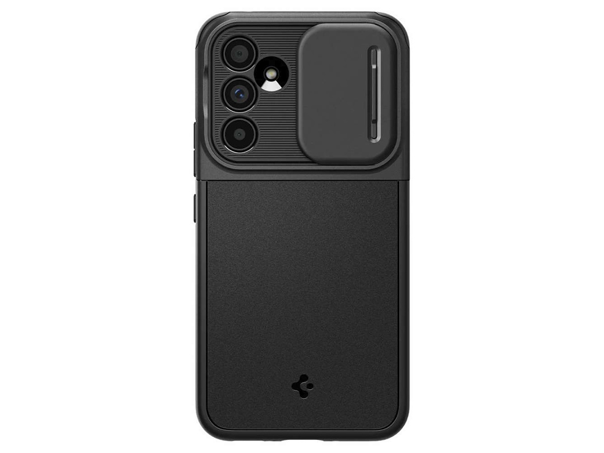 Spigen Optik Armor Case Zwart - Samsung Galaxy A54 Hoesje