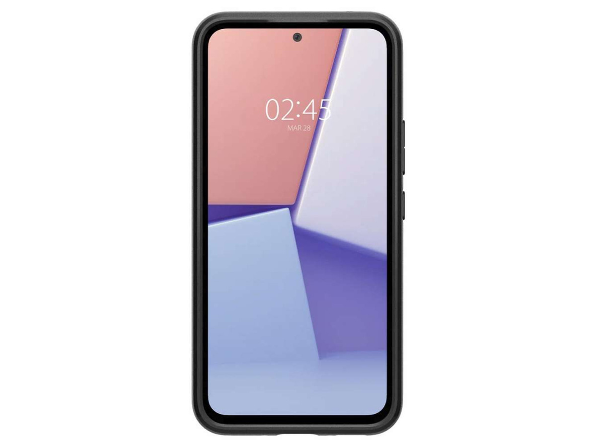 Spigen Optik Armor Case Zwart - Samsung Galaxy A54 Hoesje