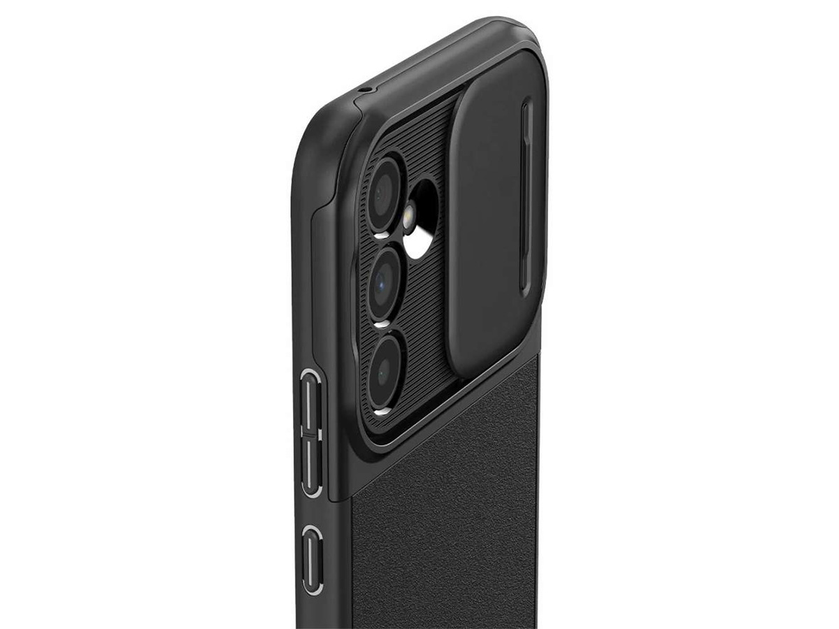 Spigen Optik Armor Case Zwart - Samsung Galaxy A54 Hoesje